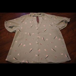 KAii Los Angeles flower printed blouse BRAND NEW!